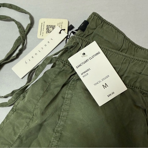 Sanctuary Olive Green Tencel Jogger Pants - Picture 3 of 10